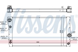 Nissens Ψυγείο, Ψύξη Κινητήρα - 60775