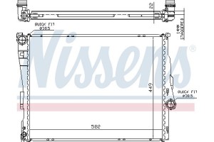 Nissens Ψυγείο, Ψύξη Κινητήρα - 60784A