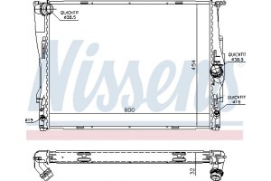 Nissens Ψυγείο, Ψύξη Κινητήρα - 60786A