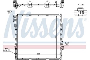 Nissens Ψυγείο, Ψύξη Κινητήρα - 60787A