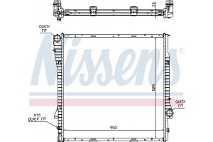 Nissens Ψυγείο, Ψύξη Κινητήρα - 60788A
