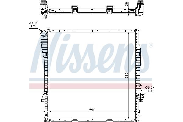 Nissens Ψυγείο, Ψύξη Κινητήρα - 60789A