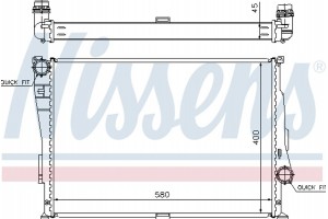 Nissens Ψυγείο, Ψύξη Κινητήρα - 60806