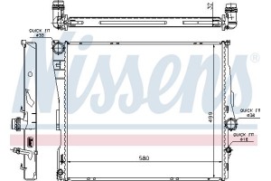 Nissens Ψυγείο, Ψύξη Κινητήρα - 60807