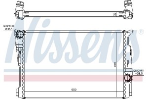 Nissens Ψυγείο, Ψύξη Κινητήρα - 60808