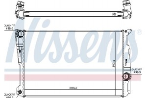 Nissens Ψυγείο, Ψύξη Κινητήρα - 60809