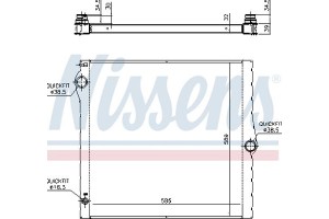 Nissens Ψυγείο, Ψύξη Κινητήρα - 60825