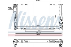 Nissens Ψυγείο, Ψύξη Κινητήρα - 60832