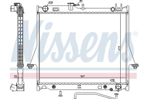 Nissens Ψυγείο, Ψύξη Κινητήρα - 60854