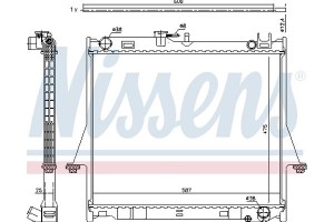 Nissens Ψυγείο, Ψύξη Κινητήρα - 60856