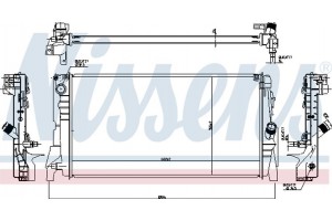 Nissens Ψυγείο, Ψύξη Κινητήρα - 60863