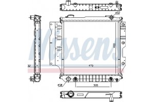 Nissens Ψυγείο, Ψύξη Κινητήρα - 60993