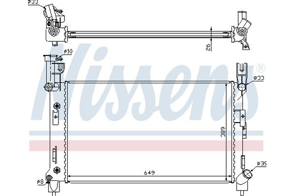 Nissens Ψυγείο, Ψύξη Κινητήρα - 60995A