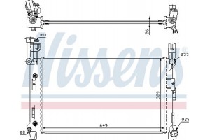 Nissens Ψυγείο, Ψύξη Κινητήρα - 60996A