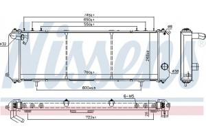 Nissens Ψυγείο, Ψύξη Κινητήρα - 61008
