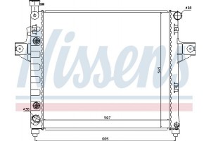 Nissens Ψυγείο, Ψύξη Κινητήρα - 61009