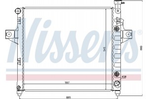 Nissens Ψυγείο, Ψύξη Κινητήρα - 61010