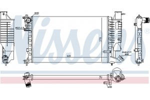 Nissens Ψυγείο, Ψύξη Κινητήρα - 61252A
