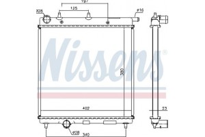 Nissens Ψυγείο, Ψύξη Κινητήρα - 61277
