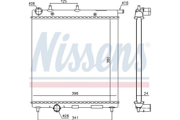 Nissens Ψυγείο, Ψύξη Κινητήρα - 61278