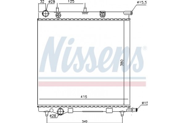 Nissens Ψυγείο, Ψύξη Κινητήρα - 61284