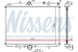 Nissens Ψυγείο, Ψύξη Κινητήρα - 61291A