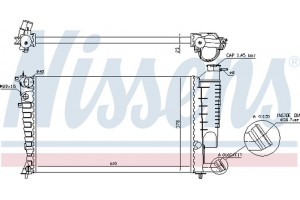 Nissens Ψυγείο, Ψύξη Κινητήρα - 61313