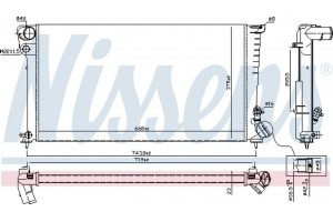 Nissens Ψυγείο, Ψύξη Κινητήρα - 61315