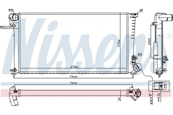 Nissens Ψυγείο, Ψύξη Κινητήρα - 61326A