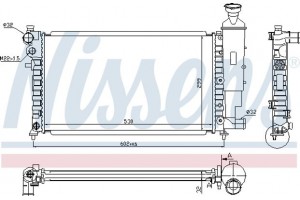Nissens Ψυγείο, Ψύξη Κινητήρα - 61347