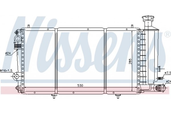 Nissens Ψυγείο, Ψύξη Κινητήρα - 61353