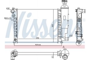 Nissens Ψυγείο, Ψύξη Κινητήρα - 61358