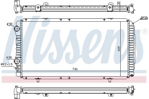 Nissens Ψυγείο, Ψύξη Κινητήρα - 61390