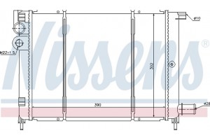 Nissens Ψυγείο, Ψύξη Κινητήρα - 61397