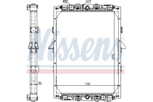 Nissens Ψυγείο, Ψύξη Κινητήρα - 61419A