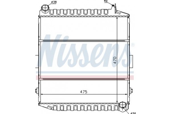 Nissens Ψυγείο, Ψύξη Κινητήρα - 61450