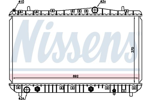 Nissens Ψυγείο, Ψύξη Κινητήρα - 61634