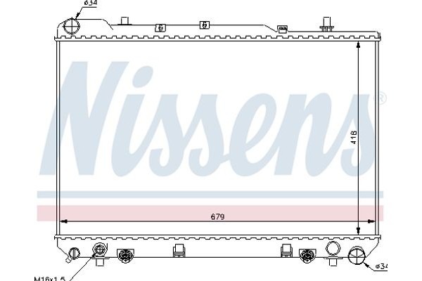 Nissens Ψυγείο, Ψύξη Κινητήρα - 61641