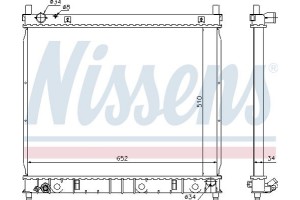 Nissens Ψυγείο, Ψύξη Κινητήρα - 61642