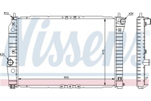 Nissens Ψυγείο, Ψύξη Κινητήρα - 61645