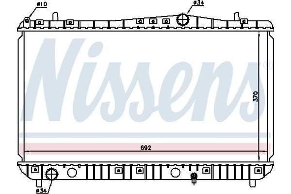 Nissens Ψυγείο, Ψύξη Κινητήρα - 61664