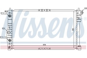 Nissens Ψυγείο, Ψύξη Κινητήρα - 616671