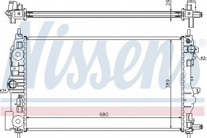Nissens Ψυγείο, Ψύξη Κινητήρα - 61676