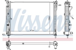 Nissens Ψυγείο, Ψύξη Κινητήρα - 61688