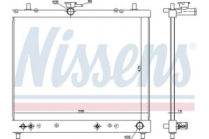 Nissens Ψυγείο, Ψύξη Κινητήρα - 617402