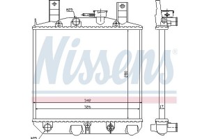 Nissens Ψυγείο, Ψύξη Κινητήρα - 61754