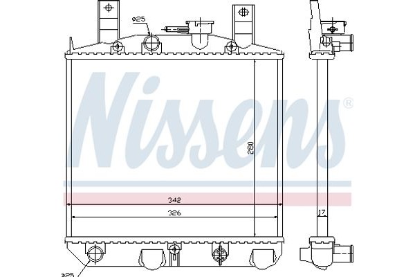 Nissens Ψυγείο, Ψύξη Κινητήρα - 61754