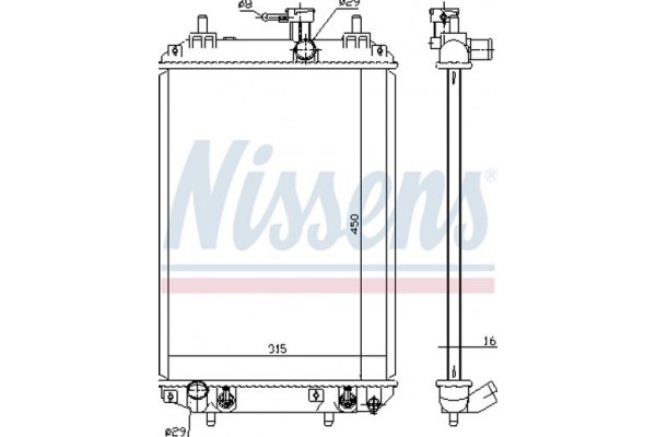 Nissens Ψυγείο, Ψύξη Κινητήρα - 617547