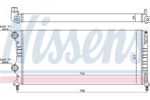 Nissens Ψυγείο, Ψύξη Κινητήρα - 61765