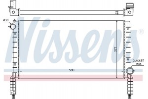 Nissens Ψυγείο, Ψύξη Κινητήρα - 61769